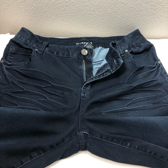 Lane Bryant Soft Stretchy Cotton Dark Wash Whiskered Straight Jeans 16 - Picture 4 of 15